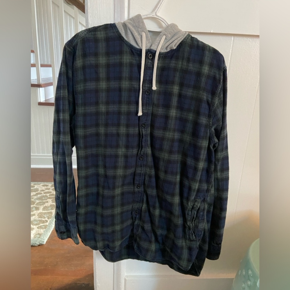 PAC SUN Flannel with hood Men's Large